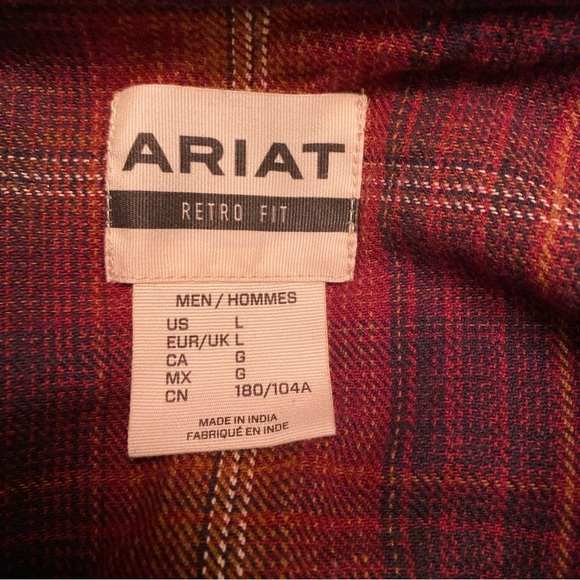 Ariat Hiller button up shirt Retro Fit shirt jacket - Picture 10 of 16